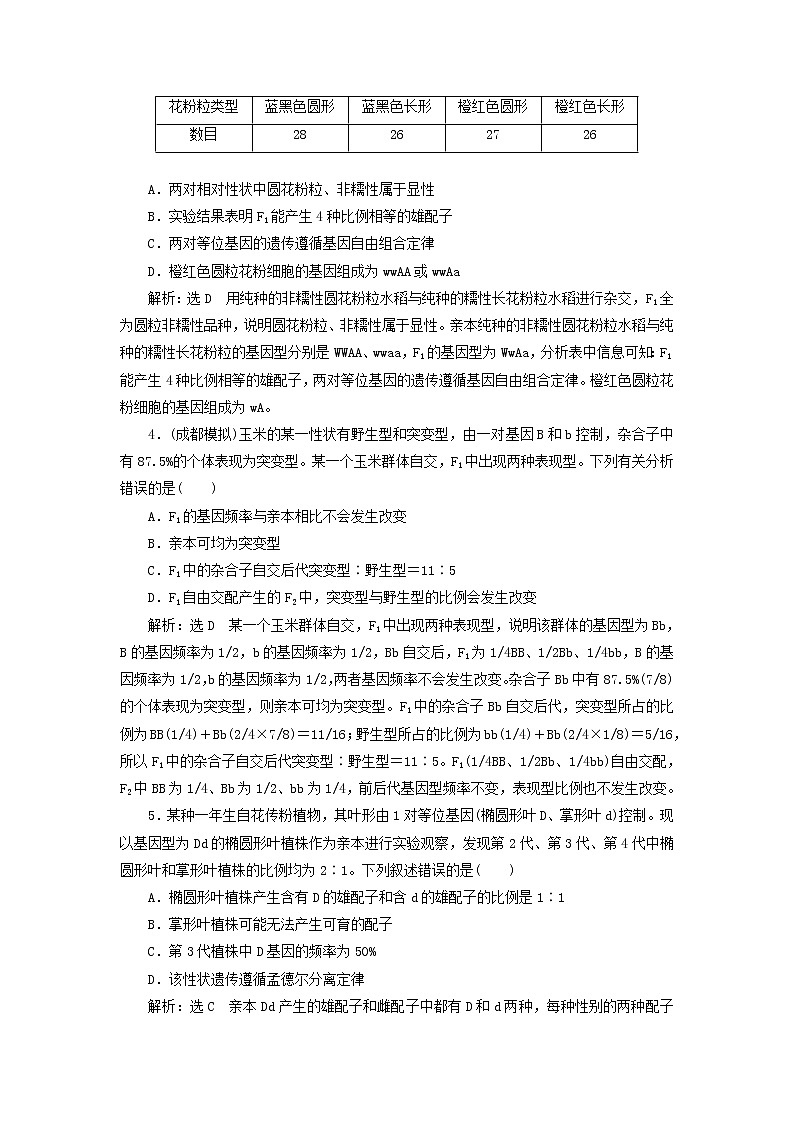 高考生物二轮复习基础保分专题07《遗传规律与伴性遗传》学案（含详解）02