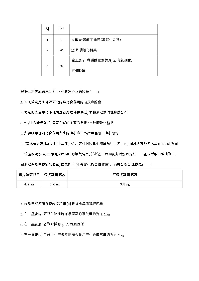 高考生物三轮复习精练6　依据原理、理解思路,准确处理光合与呼吸实验问题（含答案）第2页