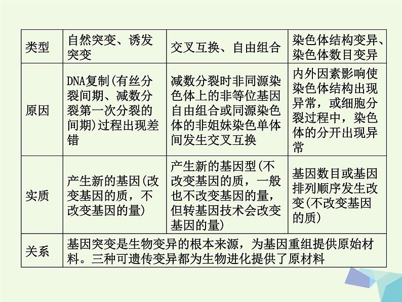 高考生物三轮考前重点突破：专题四生物的变异与进化（含答案）课件PPT04