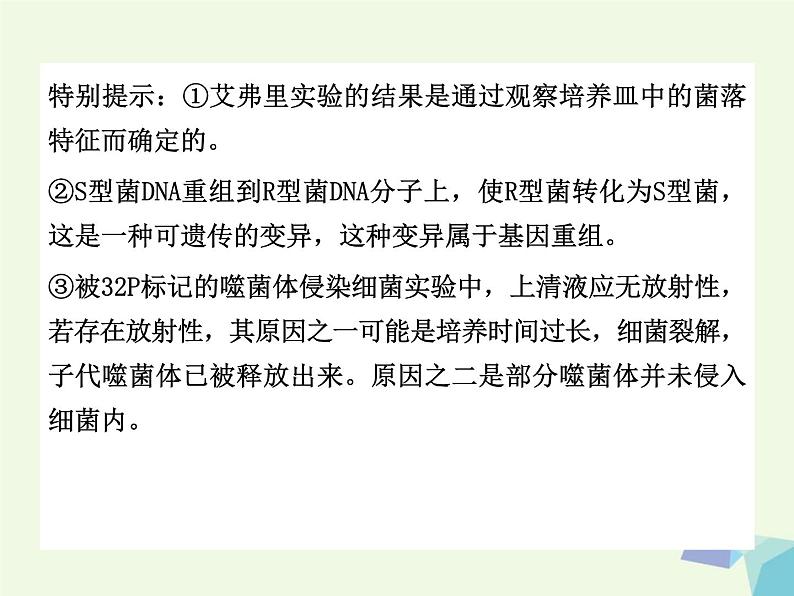 高考生物三轮考前重点突破：专题一遗传的分子基次件 (NXPowerLite)课件PPT第7页