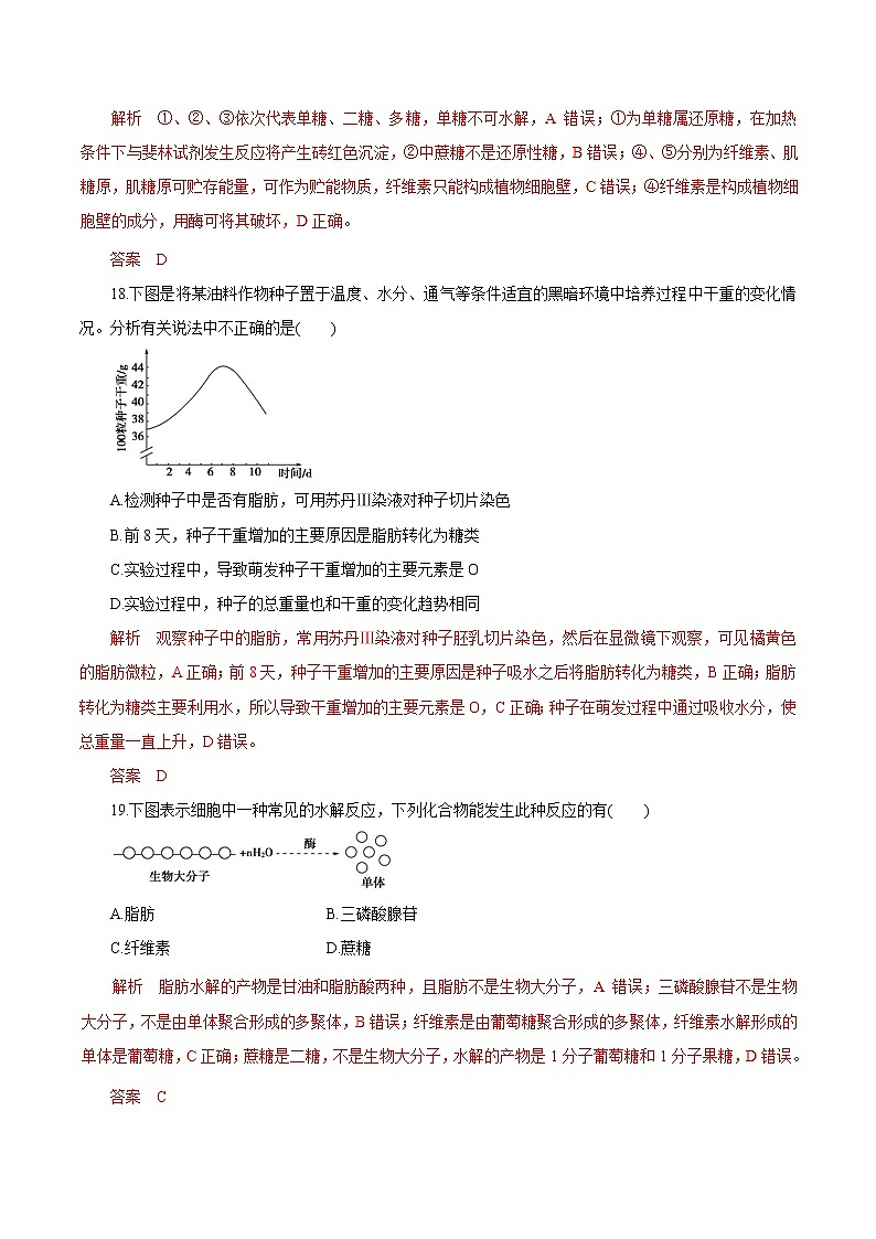 高考生物提分秘籍：专题01《细胞的分子组成》热点难点突破（含答案）第3页