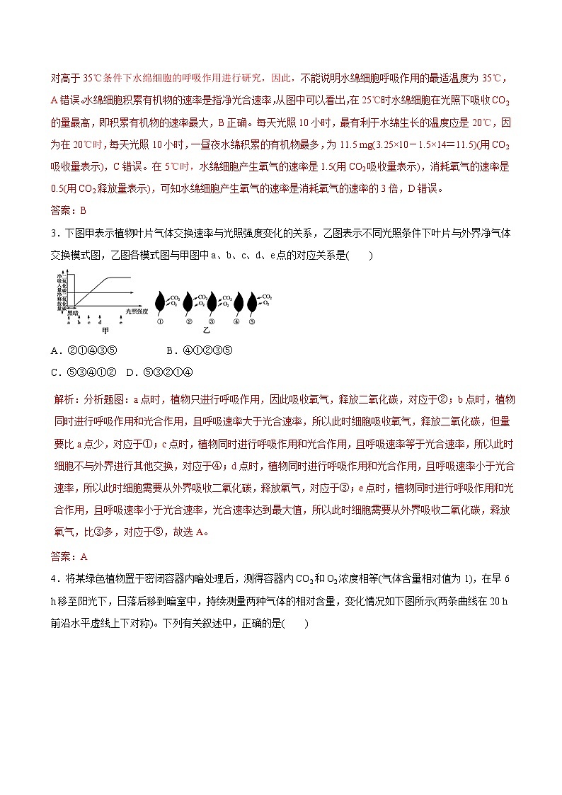 高考生物提分秘籍：专题11《能量之源——光与光合作用》热点难点突破（含答案）02