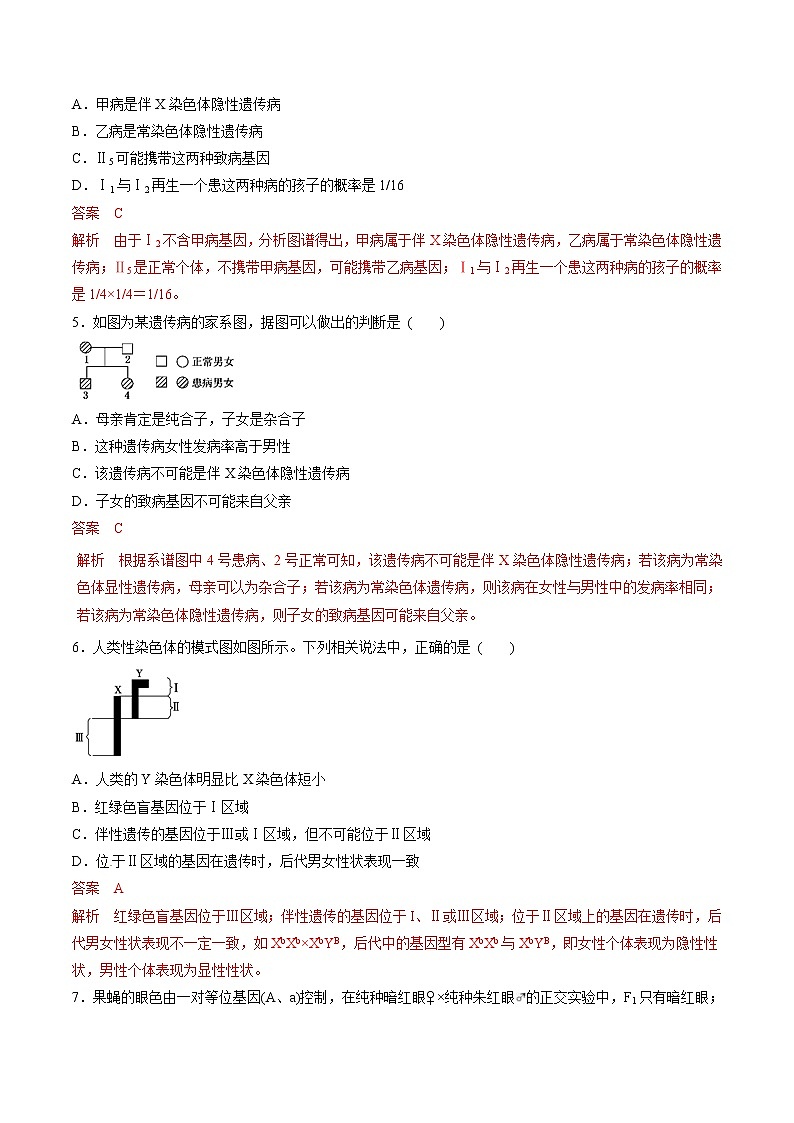 高考生物提分秘籍：专题17《基因在染色体上和伴性遗传》热点难点突破（含答案）第2页