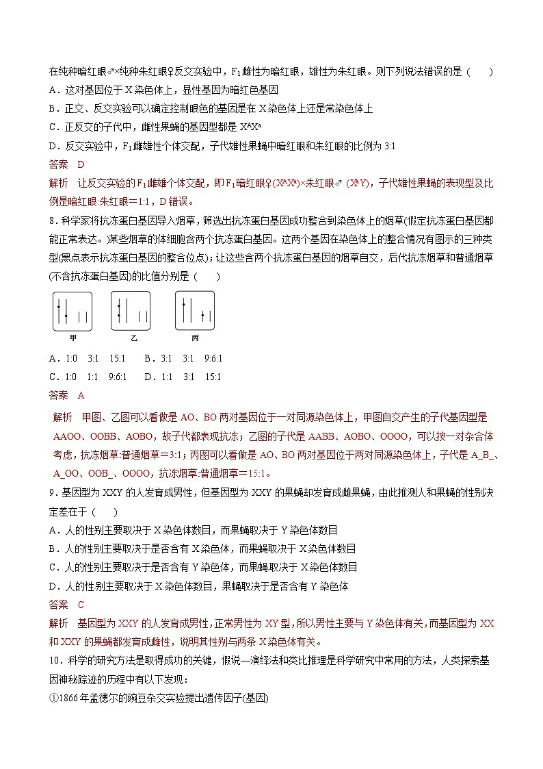 高考生物提分秘籍：专题17《基因在染色体上和伴性遗传》热点难点突破（含答案）第3页