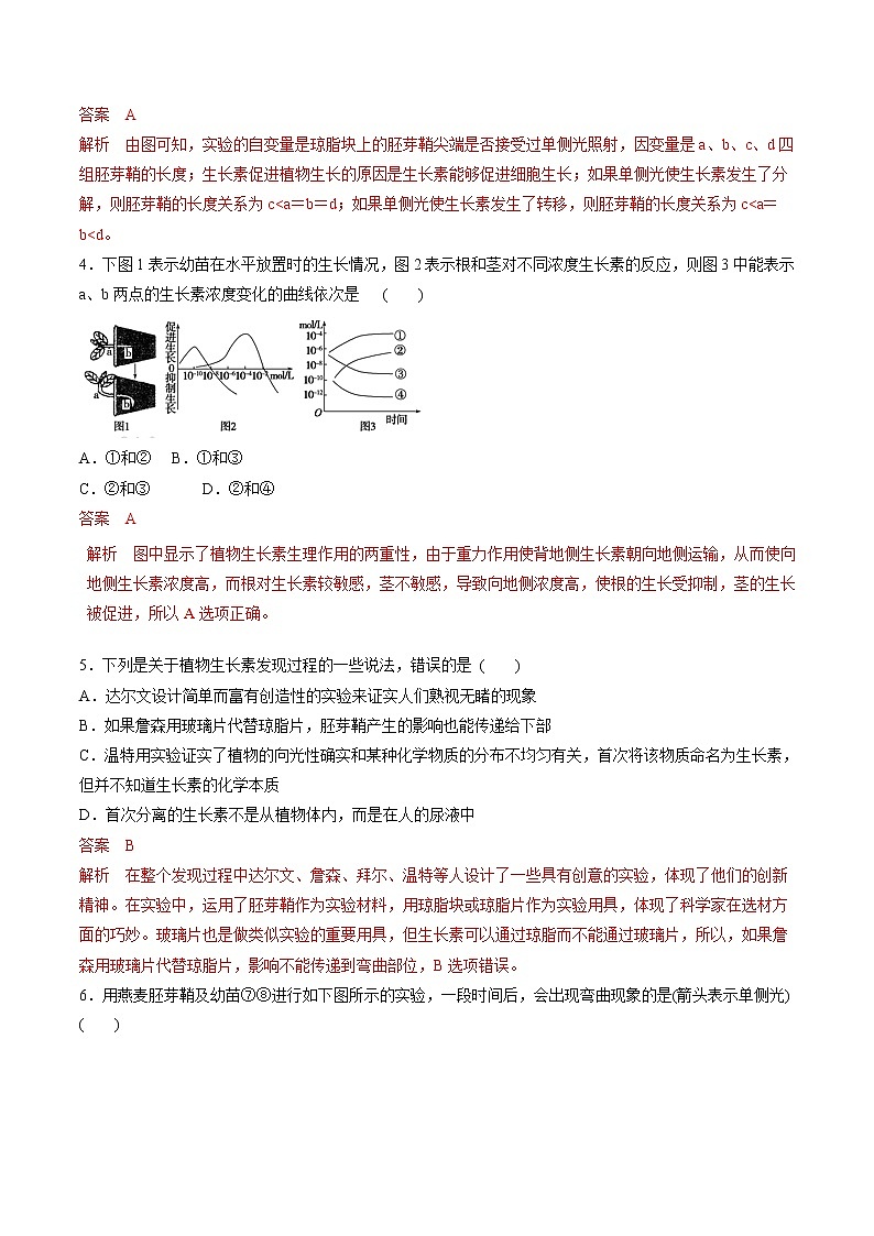 高考生物提分秘籍：专题30《植物的激素调节》热点难点突破（含答案）第2页