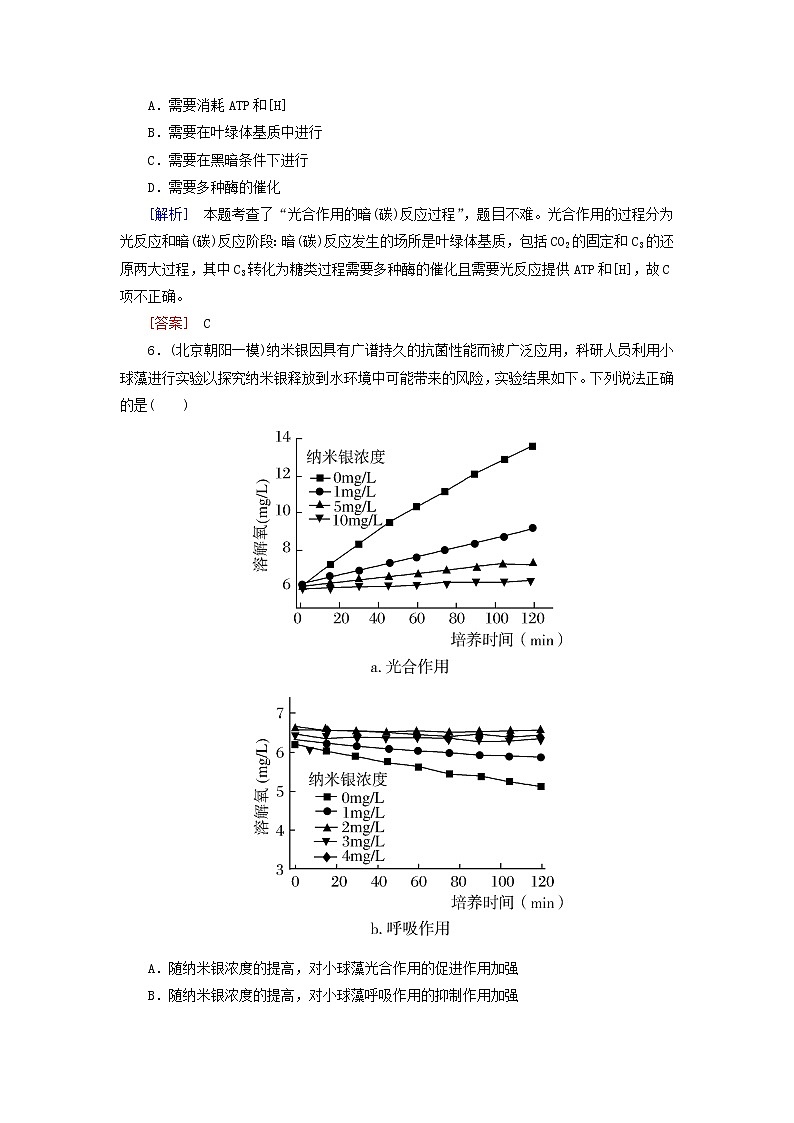 高考生物二轮复习跟踪强化训练04《光合作用与细胞呼吸》(含详解)第3页