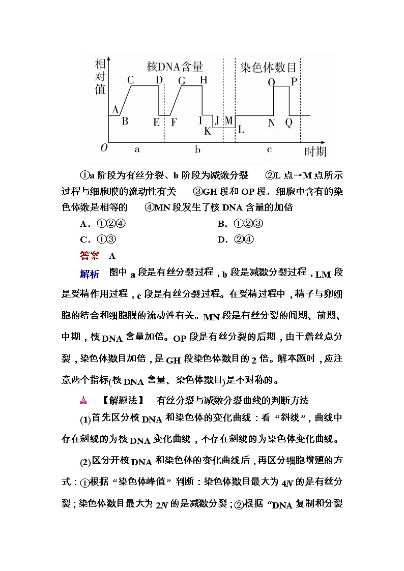 高考生物一轮对点训练：9-2 有丝分裂与减数分裂的综合 a Word版含解析第3页