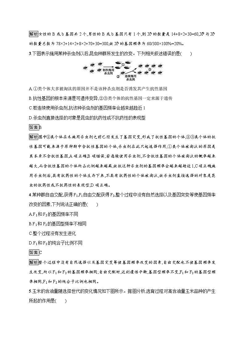 高考生物一轮复习考点规范练23《现代生物进化理论》（含详解）第2页