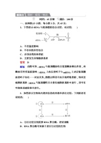 高考生物一轮复习特训：20基因的表达 Word版含解析