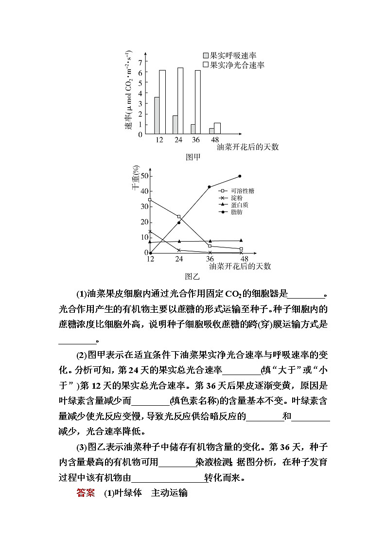 高考生物一轮复习特训：阶段性总结课3 细胞的能量供应和利用 Word版含解析第3页