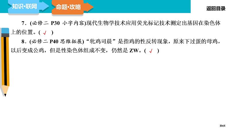 第7讲 遗传的基本规律、伴性遗传与人类遗传病-2022届二轮复习生物课件PPT第8页
