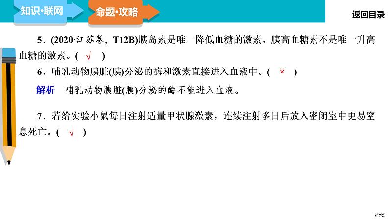 第9讲 人和高等动物的神经调节和体液调节-2022届二轮复习生物课件PPT07