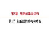 《第1节 细胞膜的结构和功能》课件1