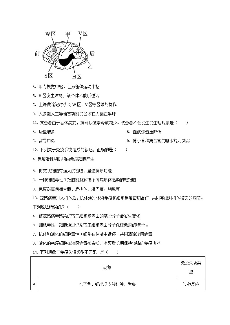 2022泉州高二上学期期末生物试题含答案03
