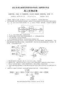 2021-2022学年湖北省新高考联考协作体高二下学期期中考试生物PDF版含答案练习题