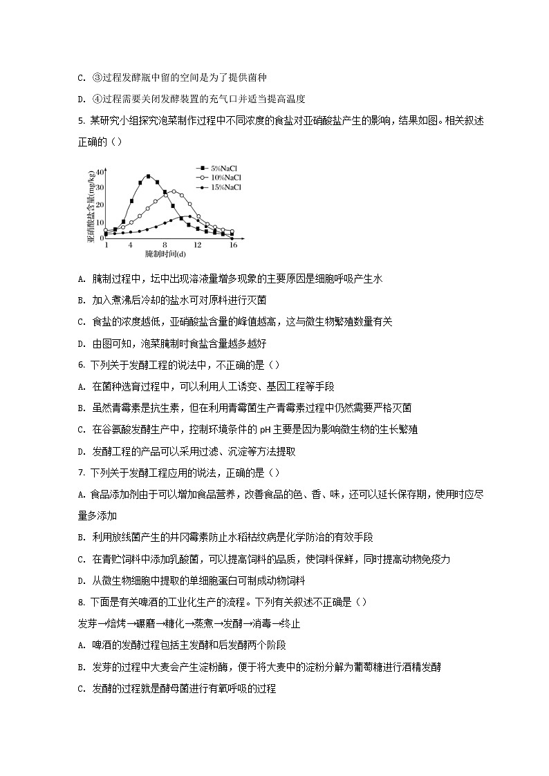 2022长春东北师大附中高二下学期阶段检测生物试题含答案02
