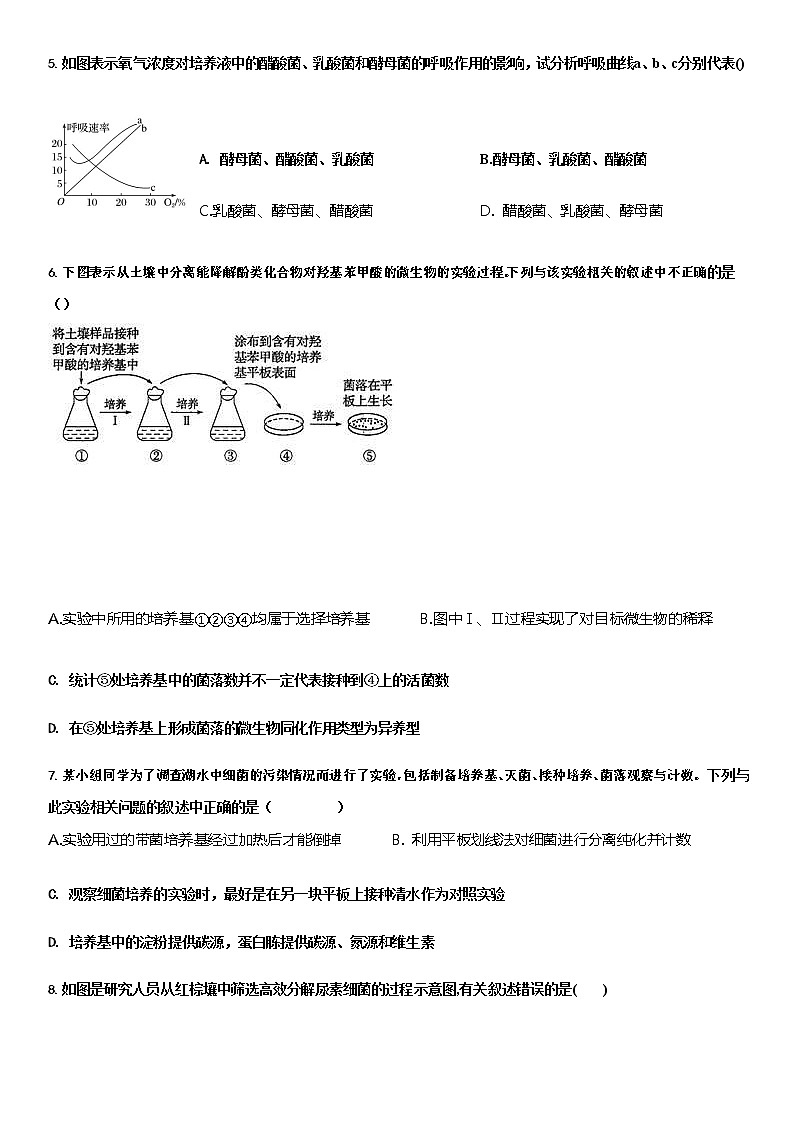 2022吉林十二中高二下学期第一次月考生物试题无答案第3页