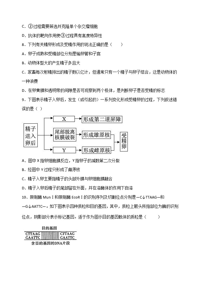 高二生物试题第3页
