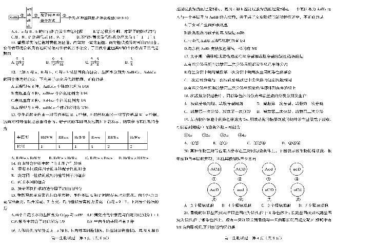2020河南省商城县高一下学期期中考试生物PDF版含答案02