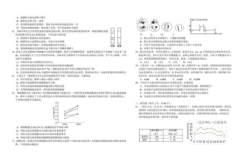 2020-2021学年湖北省荆、荆、襄、宜四地七校考试联盟高一下学期期中联考生物试题（PDF）02