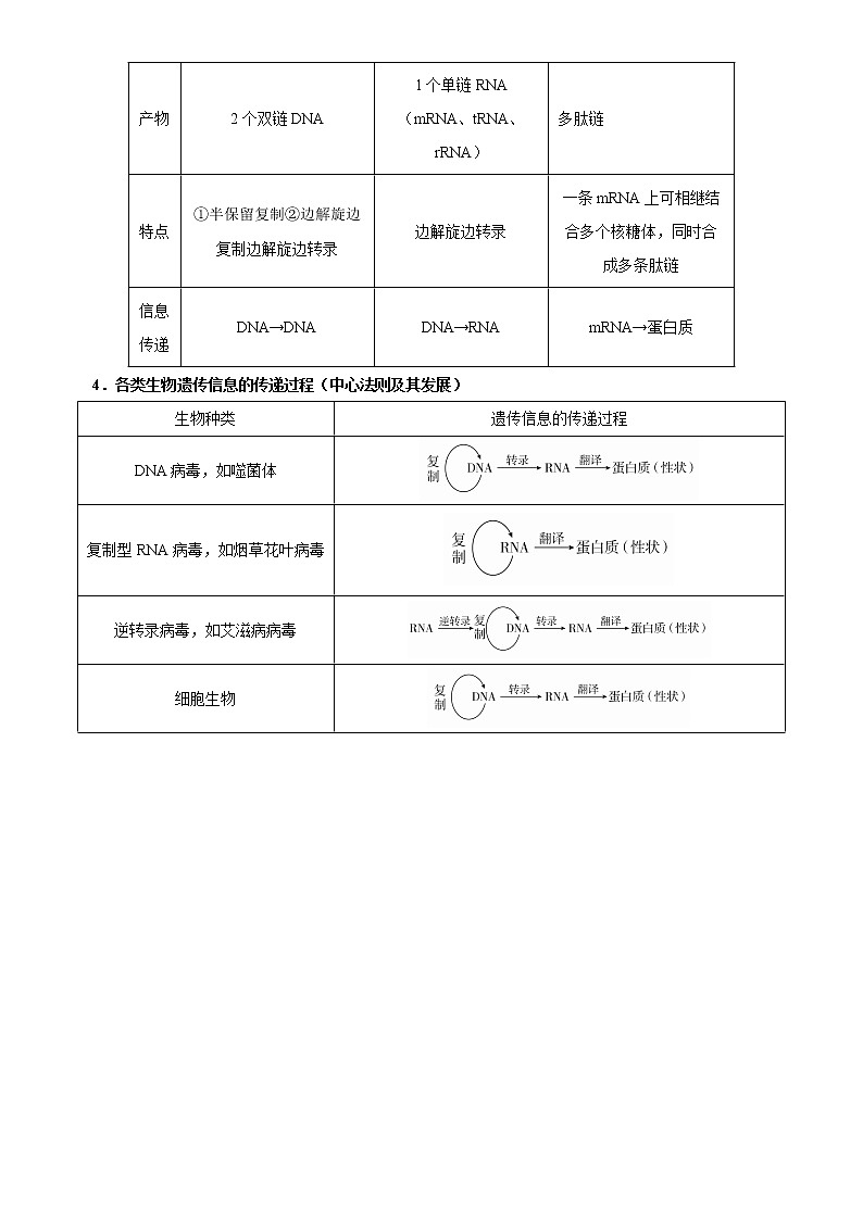 2022年高考生物二轮复习 专题五 遗传分子的基础（新高考）教师版第3页