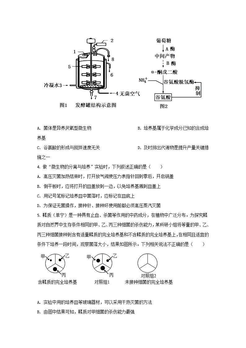 2021-2022学年山东省菏泽第一中学高二下学期4月线上检测生物试题含答案02