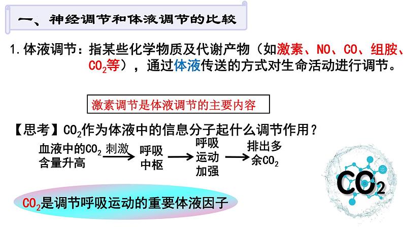 3.3体液调节与神经调节的关系课件2021-2022学年高二上学期生物人教版选择性必修103