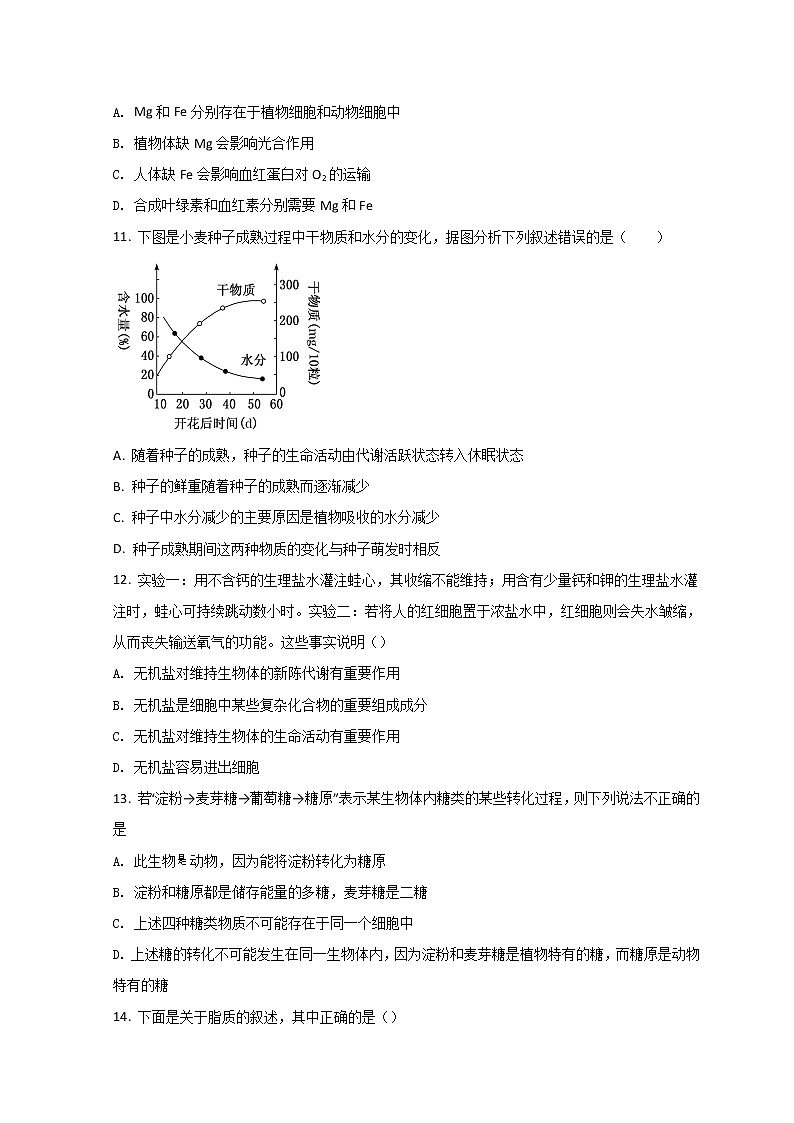 2021-2022学年吉林省吉林市第一中学高二下学期第一次月考生物试题含答案03