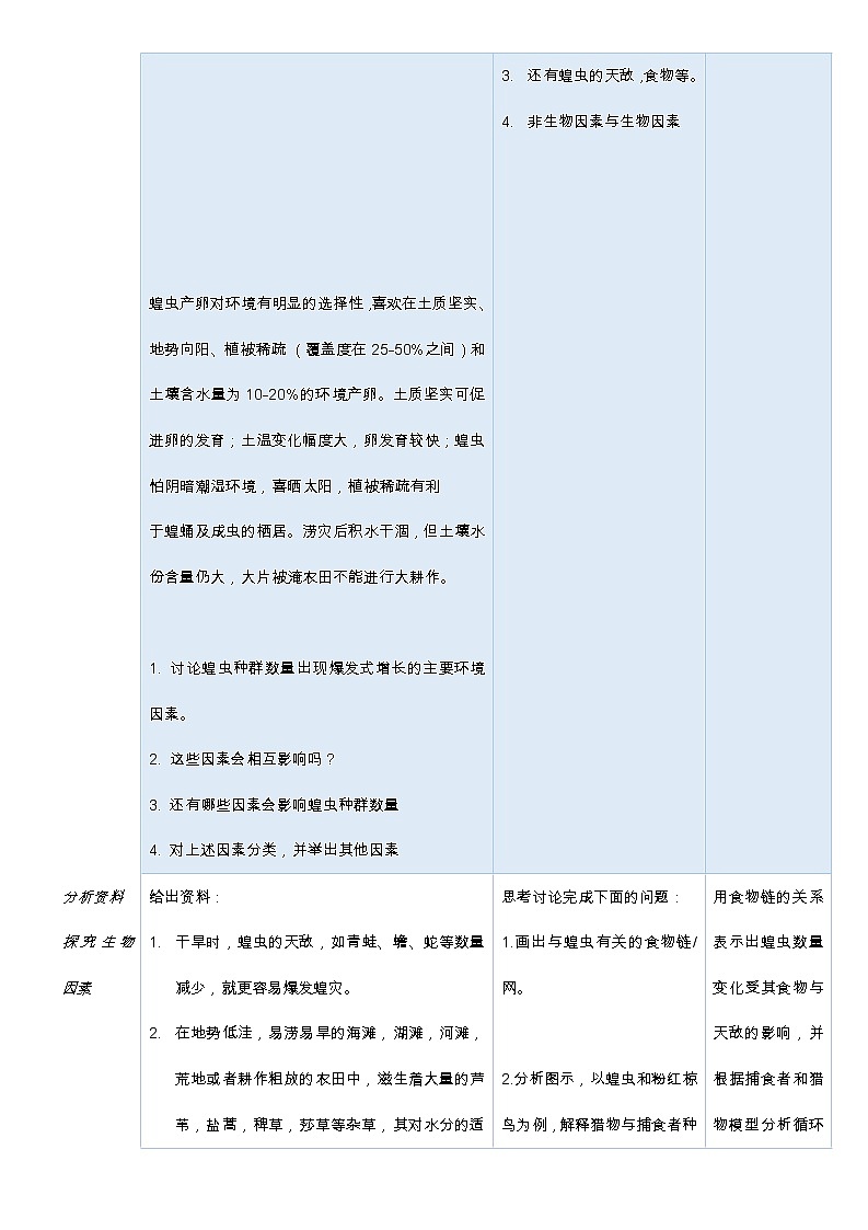 1.3影响种群数量变化的因素 教学设计02