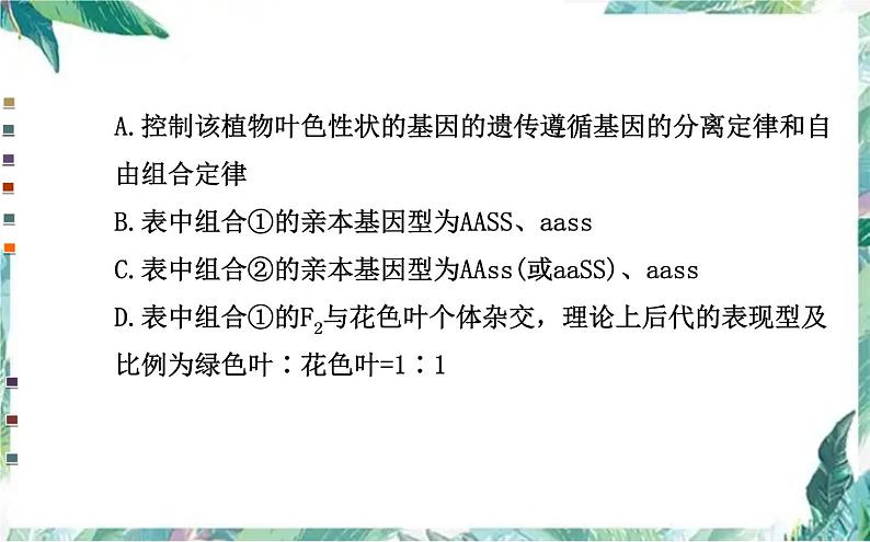 高考生物专题复习 遗传的基本规律专题复习课件PPT第8页