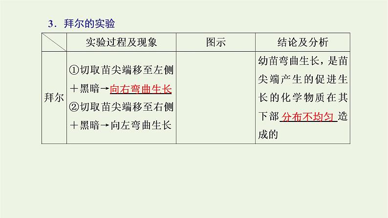 2022年新教材高中生物第五章植物生命活动的调节第一节生长素的发现开启了人类对植物激素调节的探索课件浙科版选择性必修1第7页