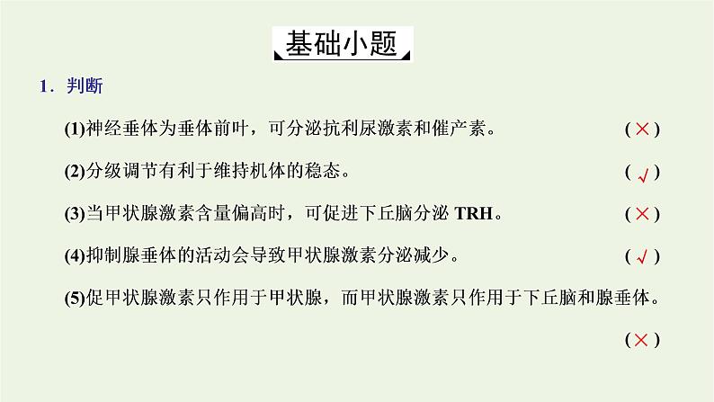 2022年新教材高中生物第三章体液调节第二节神经系统通过下丘脑控制内分泌系统课件浙科版选择性必修1第6页