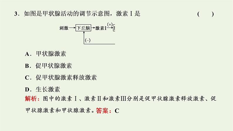 2022年新教材高中生物第三章体液调节第二节神经系统通过下丘脑控制内分泌系统课件浙科版选择性必修1第8页