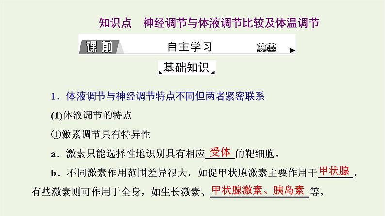 2022年新教材高中生物第三章体液调节第四节体液调节与神经调节共同维持机体的稳态课件浙科版选择性必修103