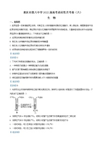 2022届重庆市第八中学高三下学期高考适应性月考（六）生物试题含答案