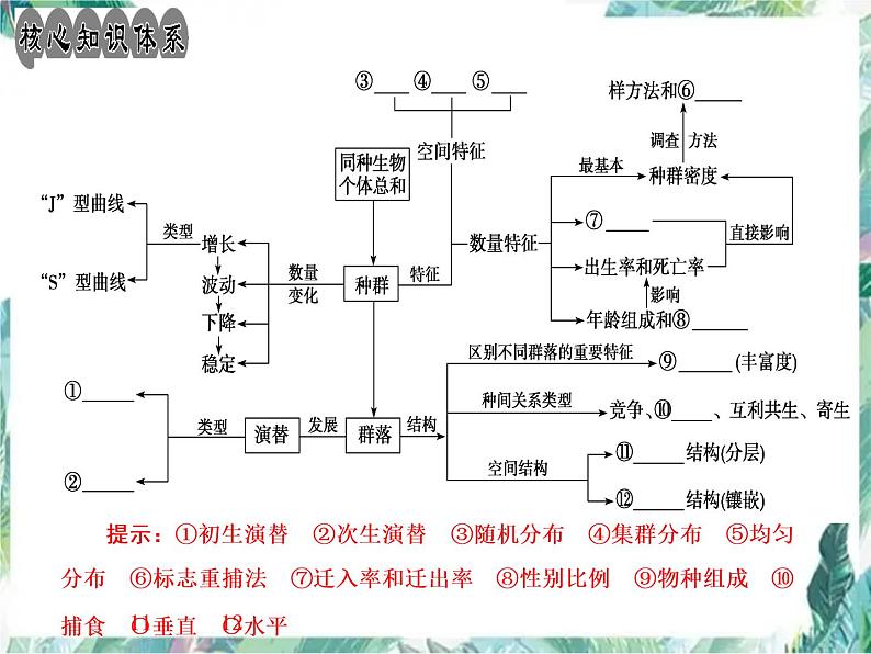 种群与群落  高考生物二轮复习 优质课件04