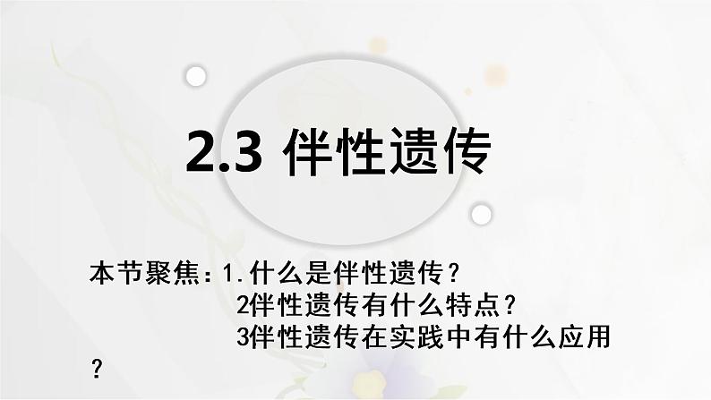 2.3伴性遗传课件PPT第2页