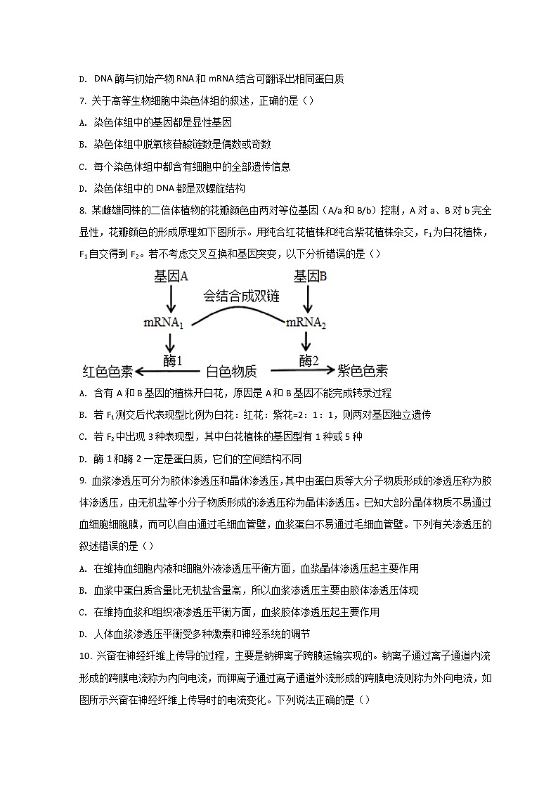 2022唐山高三下学期二模考试生物试题含答案第3页