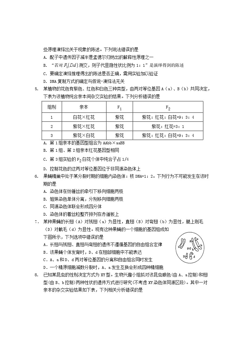 湖北省石首市2021-2022学年高一下学期期中生物试题无答案第2页