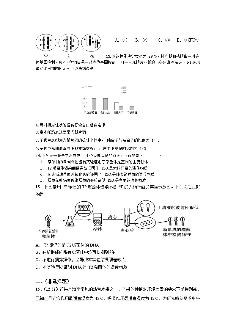 海南省屯昌县屯昌中学2021-2022学年高一下学期期中生物试题（含答案）03