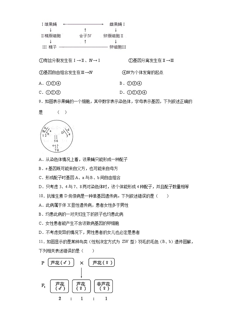 安徽省滁州市定远县民族中学2021-2022学年高一下学期期中考试生物试题（含答案）第3页