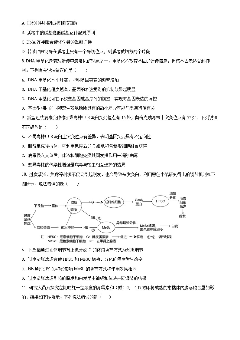 2022届北京市房山区高考二模生物试题（含详解）03