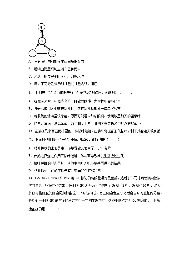2022届浙江省Z20名校联盟（名校新高考研究联盟）高三（下）第三次联考生物试题03