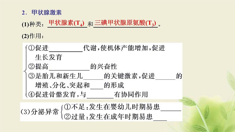 浙科版高中生物选择性必修1第三章体液调节第三节激素调节身体多种机能课件05