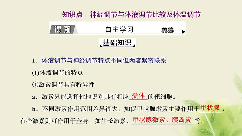 浙科版高中生物选择性必修1第三章体液调节第四节体液调节与神经调节共同维持机体的稳态课件03