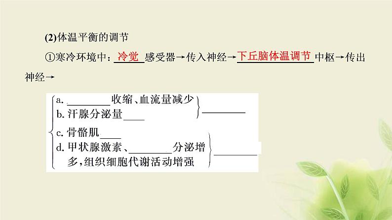 浙科版高中生物选择性必修1第三章体液调节第四节体液调节与神经调节共同维持机体的稳态课件07