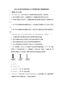 高2022届 高三 生物考前20天终极冲刺 基因的本质专项训练（含解析答案）