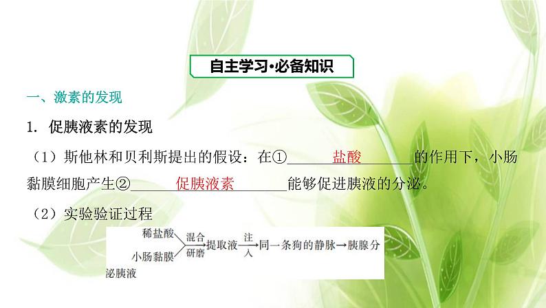 新人教版高中生物选择性必修第一册第3章体液调节第1节激素与内分泌系统课件03