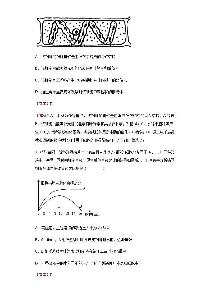 2021-2022学年河北省九师联盟高三3月月考生物试题含解析第2页