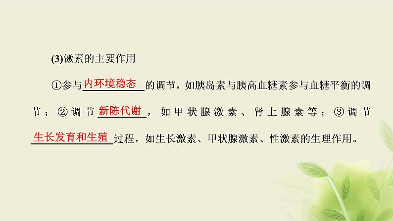 浙科版高中生物选择性必修1第三章体液调节第一节体液调节是通过化学信号实现的调节课件08